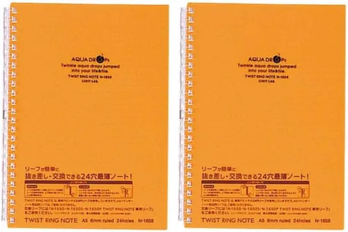 Vista 28 de Lihit Lab. Cuaderno recargable (diario), repuesto de papel rayado, 30 hojas, 8.2 x 5.8 pulgadas (N1650)