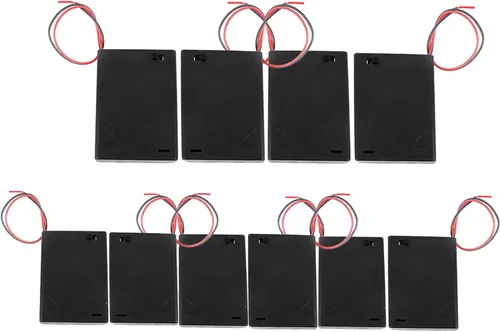 Vista 9 de Soporte de batería AAA para módulo láser con cable La caja del soporte de baterías se puede mover (pilas no incluidas)(S063-Soporte de batería-1