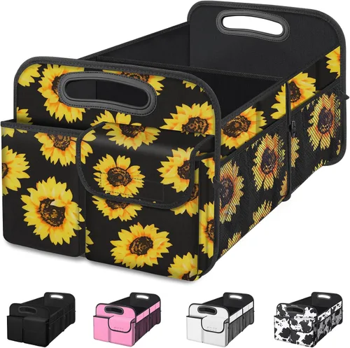 Vista 12 de Femuar Organizador de maletero de gran capacidad, accesorio impermeable para coche, antideslizante, plegable, adecuado para todos los vehículos