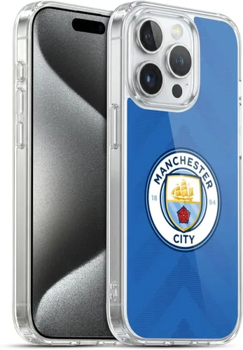 Vista 109 de Head Case Designs Funda de gel con licencia oficial del Manchester City Man City FC Away 2022/23 [protección de grado militar] compatible con Apple
