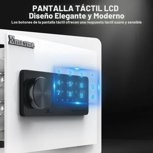 Vista 4 de Caja de seguridad pequeña, caja de seguridad para el hogar para dinero, efectivo y documentos con bolsa ignífuga e impermeable, pequeñas cajas