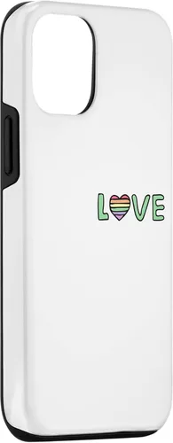Vista 3 de Funda para iPhone 13 Pro LGBTQ Community Lesbiana Gay Bi Trans Love Rainbow Heart Cult