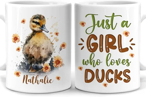 Vista 28 de Hyturtle Regalos Personalizados Amante de Osos - Taza de Café de Cerámica Just A Girl Who Loves Bears con Nombre Personalizado 11oz - Idea de Regalo