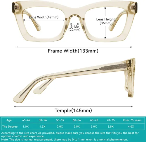 Vista 2 de Lentes de lectura para mujer, con bloqueo de luz azul, marco de mariposa, para lectores de computadora, anti UV, Salomé FT0184