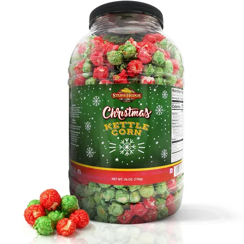 Vista 10 de Palomitas con sabor a mantequilla y toffee de Stonehedge Farms Tubo grande de 32 oz Perfecto para fiestas y Navidad Snacks dulces en granel
