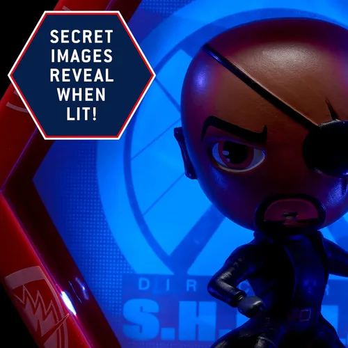 Vista 2 de Wow! PODS Colección de los Vengadores de Marvel – Nick Fury Figura de cabeza de juguete de superhéroe iluminada Juguetes coleccionables