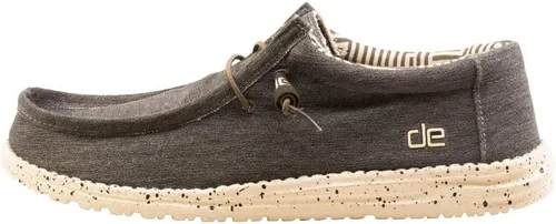 Vista 14 de Zapatos Wally de Hey Dude en varios colores claros, para hombre, mocasines con cordones para hombre, cómodos y ligeros Gris azulado