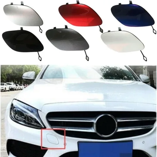 Vista 3 de Tapa de gancho de remolque delantero para Mercedes Benz W205 C300 C400 C63 AMG 2015-2018