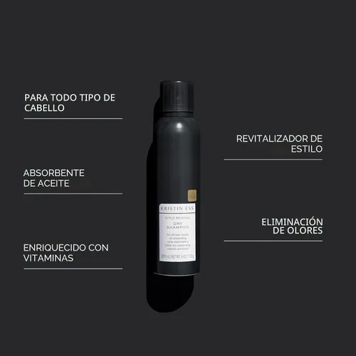 Vista 4 de Kristin Ess Champú en Spray Seco para Cabello Graso - Absorbe el Aceite, Añade Volumen con Mínimo Residuo, Extiende el Estilo + Refresca