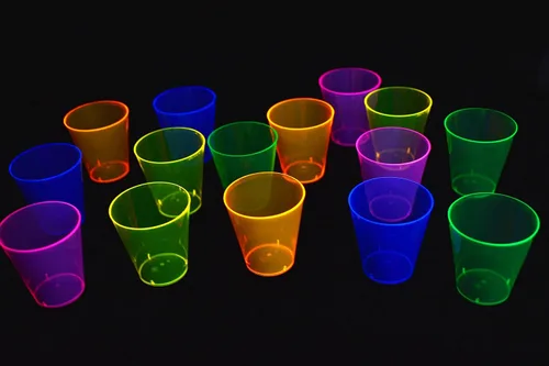Vista 2 de DirectGlow - Vasos de chupito para fiestas (50 unidades, surtido)