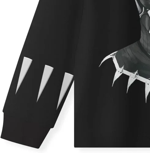 Vista 4 de DJYLBV Boys Superhero Clothes Set 2 Pieces Kids Panther Cartoon Patterns Long Sleeve Tee 4-12 Years