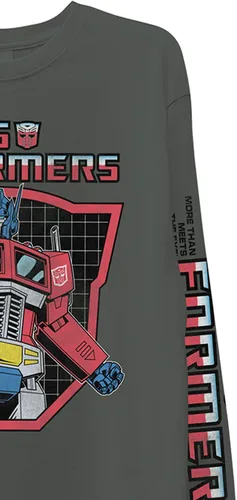 Vista 5 de Transformers Hasbro - Camiseta de manga larga para hombre, Optimus, Megatron, Bumblebee