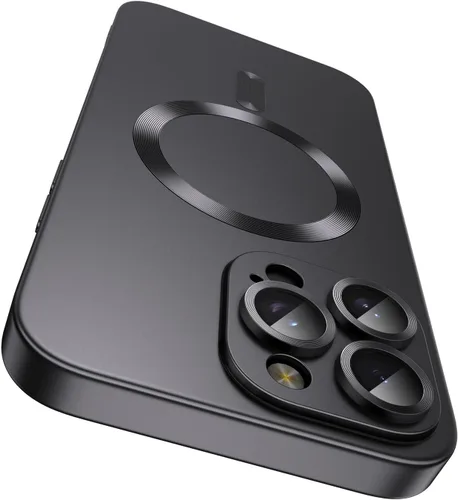 Vista 12 de LEKEVO Funda magnética para iPhone 13 [compatible con MagSafe] [protector de lente de cámara integrado] Funda delgada de silicona suave a prueba