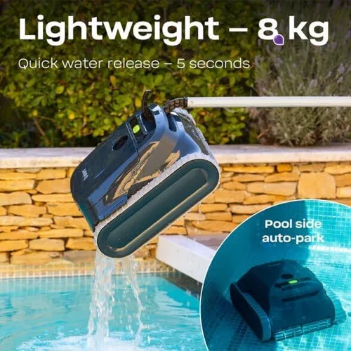 Vista 2 de BWT ES Echo - Limpiador robótico inalámbrico para piscinas, navegación inteligente ultrasónica, batería a prueba de futuro, motores sin escobillas