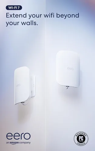 Vista 8 de Router wifi de malla Amazon eero Outdoor 7 con un mes gratis de eero Plus (con renovación automática), resistente a la intemperie