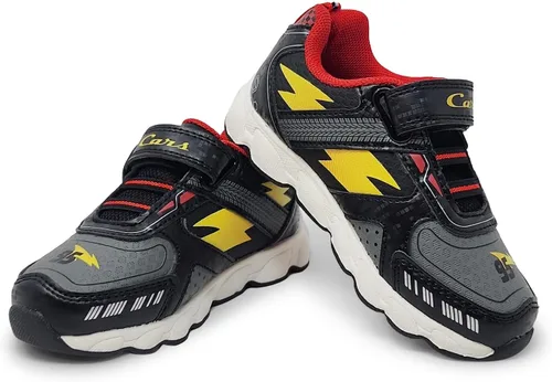 Vista 2 de Disney Cars Boy's Lighted Athletic Sneaker Lightning McQueen Light Up Shoes Children WAdjustable Strap