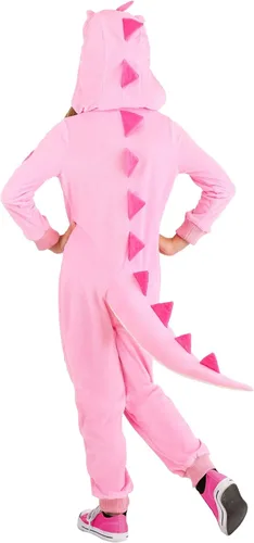Vista 2 de Fun Costumes Mono de niña dinosaurio rosa M