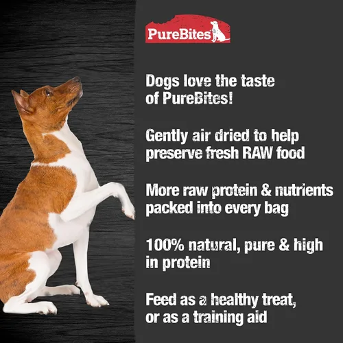 Vista 4 de PureBites Golosinas de pollo para perros, 1 ingrediente, fabricadas en Canadá, 21.1 onzas