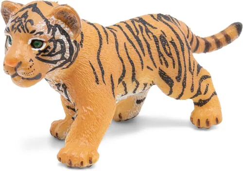 Vista 3 de Papo - Figura realista de tigre bebé - A partir de 3 años - Colección Wild Life - Juego educativo para jóvenes felinos - Juguete de idea de regalo