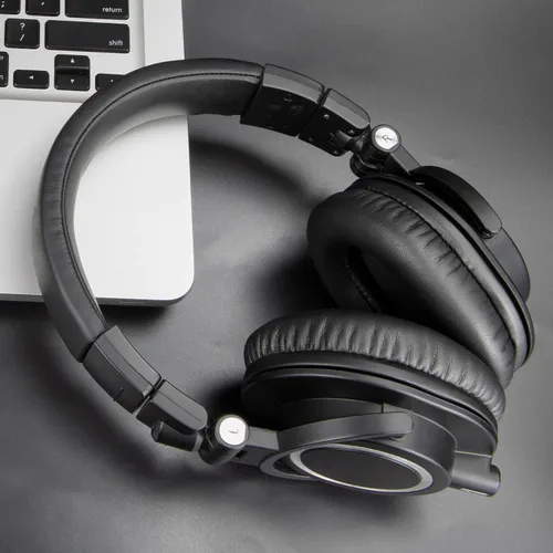Vista 7 de SOULWIT Almohadillas de repuesto para auriculares de monitor Audio Technica ATH M50X M50XBT M50RD M40X M30X M20X MSR7 SX1, almohadillas con piel