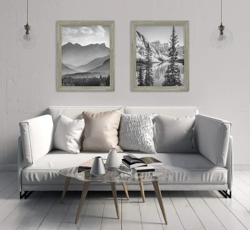 Vista 5 de MCS - Marco para póster con estilo de museo, en madera de granero, de 16 x 20 pulgadas, 2 unidades Barnwood