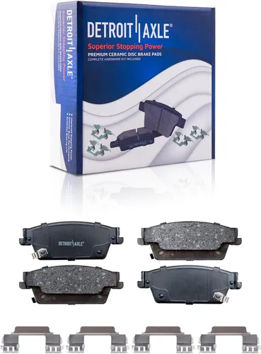 Vista 71 de Detroit Axle - Pastillas de freno de cerámica delanteras Reemplazo de pinza de freno derecha para Dodge Ram 1500 Dakota, Ram 1500 Classic - Juego