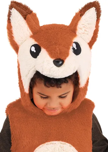 Vista 3 de Disfraz de zorro de burbuja animoso para niños pequeños