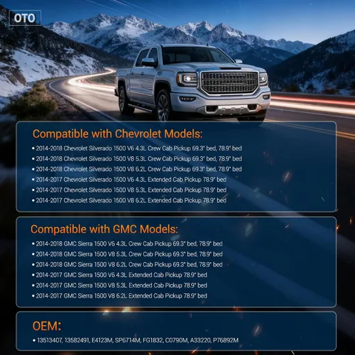 Vista 2 de OTO-K - Conjunto de módulo de bomba de combustible eléctrica con sensor de presión compatible con Chevrolet Chevy Silverado 1500, GMC Sierra 1500
