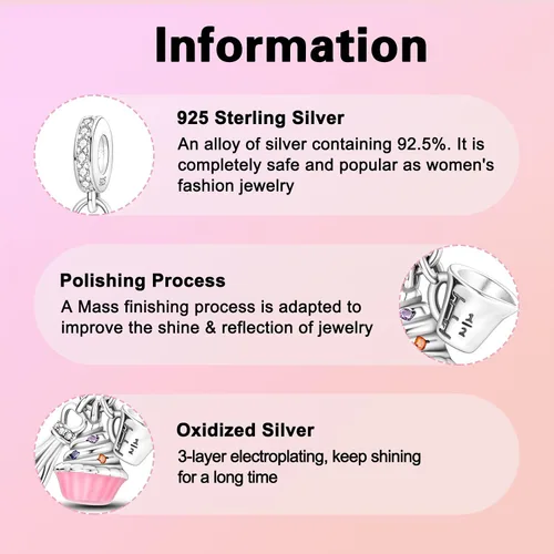 Vista 198 de Abalorios de plata de ley 925 con letras de la A ~ Z, para pulseras, collares, Día de San Valentín, Día de la Madre, joyería regalos para mujeres