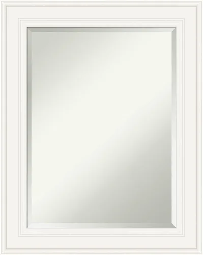 Vista 41 de Amanti Art - Espejo de baño blanco para sobre lavabo, espejo de tocador rectangular blanco de 35x45 para gabinete, marco moderno extragrande, se