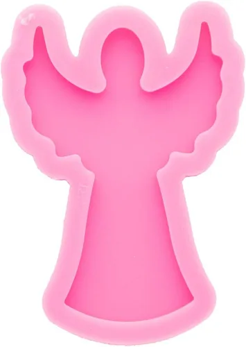 Vista 6 de Angel Wings Molde de silicona con forma de ángel brillante brillante para carretes de insignias de 1.5 pulgadas/1.5 in, molde de resina epoxi