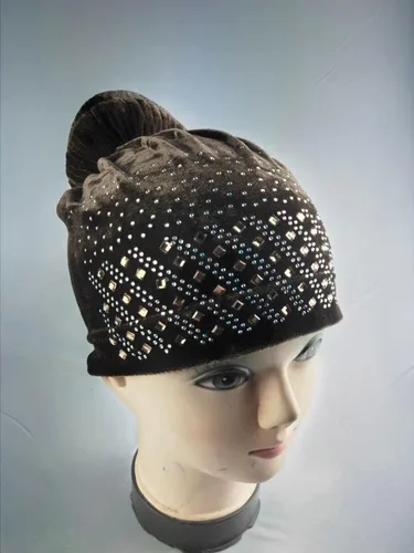 Vista 4 de MSBRIC - Gorros de terciopelo para mujer, color 1933