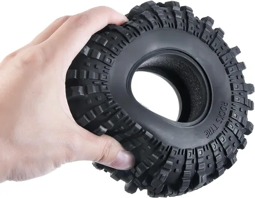 Vista 8 de RC-Hub - 4 neumáticos de goma de 2,2 pulgadas con espuma para 1/10 Axial Wraith 90048 90053