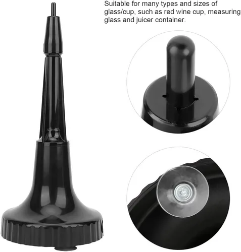 Vista 4 de Enjuagadora profesional para jarras Licuadora de vidrio portátil Enjuagadora Enjuagadora de vidrio de metal, ideal para bar, café