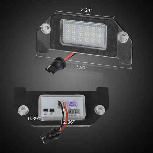 Vista 5 de Luces LED para matrícula compatibles con Dodge Challenger Charger Avenger Magnum Dart, 6000 K, color blanco