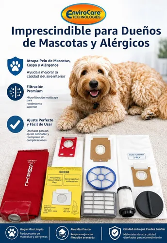 Vista 6 de Bolsa de repuesto para Kenmore Canister tipo C. Compatible con modelos 5055, 50557, 50558 y Panasonic tipo C-5, Amarillo