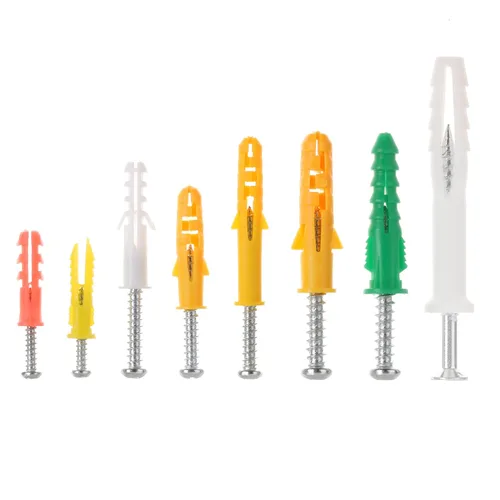 Vista 6 de Mr. Pen- Kit surtido de anclajes y tornillos para paneles de yeso, 100 piezas 50 Plastic Dry Wall Expansion Anchors and 50 Philips Flat Head Wood