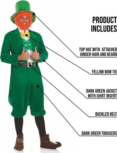 Vista 3 de fun shack Traje clásico de duende para hombre
