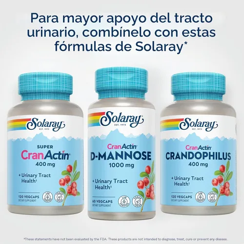 Vista 6 de Parent - Solaray D-Mannose con CranActin extracto de arándano 1000mg w/VIT C