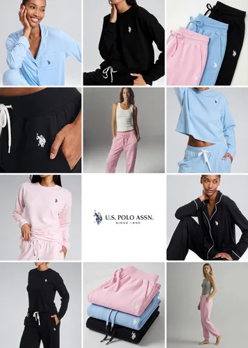 Vista 5 de U.S. POLO ASSN. Pantalones deportivos con bolsillos para mujer Aventurine