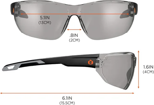 Vista 6 de Ergodyne Skullerz VALI - Gafas de seguridad sin marco, ligeras, antivaho