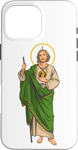 Vista 19 de Funda para iPhone 16 San Judas Tadeo. Santo De Las Causas Difícil