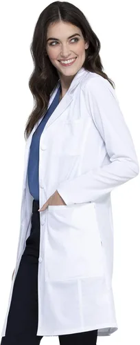 Vista 4 de Cherokee WW420AB - Abrigo de laboratorio para mujer, ropa de trabajo Revolution Tech de 36 pulgadas