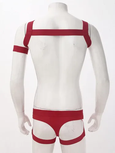 Vista 26 de Jockstrap Lucha Sencillo Bolsa Hebilla Bolsa Leotardo Ropa Interior Arnés Monos