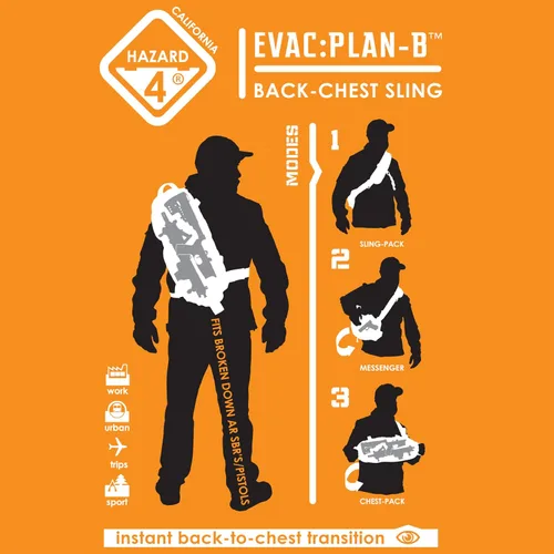 Vista 10 de HAZARD 4 Plan B - Bolso de hombro con carcasa rígida, Bolso táctico para cámara, Tejido modular militar