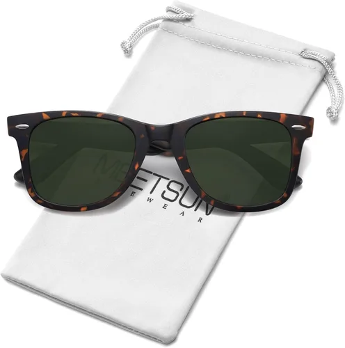 Vista 93 de MEETSUN Polarized Sunglasses for Women Men Classic Retro Square Frame Driving Sun Glasses UV Protection