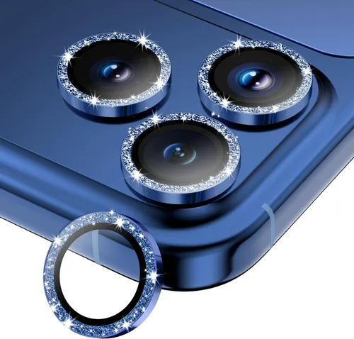 Vista 15 de Protector de lente de cámara para iPhone 15 Pro/15 Pro Max, protector de pantalla de vidrio templado, accesorios de cubierta de cámara individual