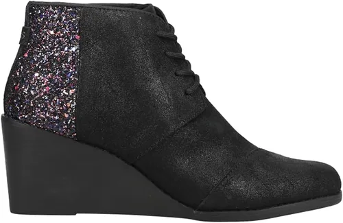 Vista 3 de TOMS Womens Hyde Round Toe Casual Boots Ankle Mid Heel 2-3" - Black