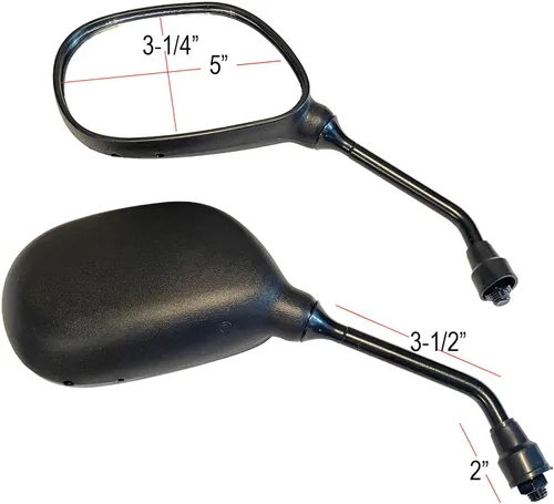 Vista 6 de Black Rear View Mirrors Compatible for 2015 Yamaha MT-07