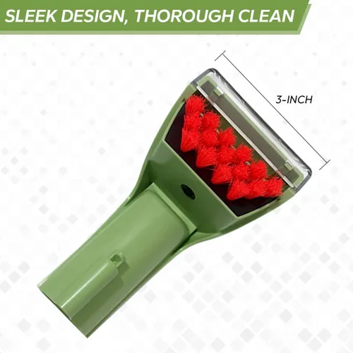 Vista 2 de Herramienta de cepillo de manchas resistente de 3 pulgadas para limpiadores de alfombras verticales y portátiles Bissell Little-Green para 1400 3353